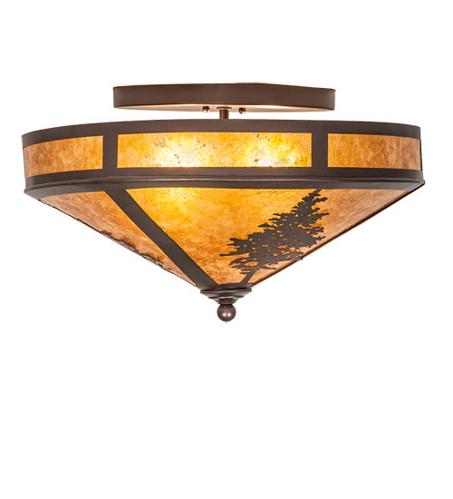 Meyda Tiffany Tamarack 217917 Ceiling Light - Mahogany Bronze