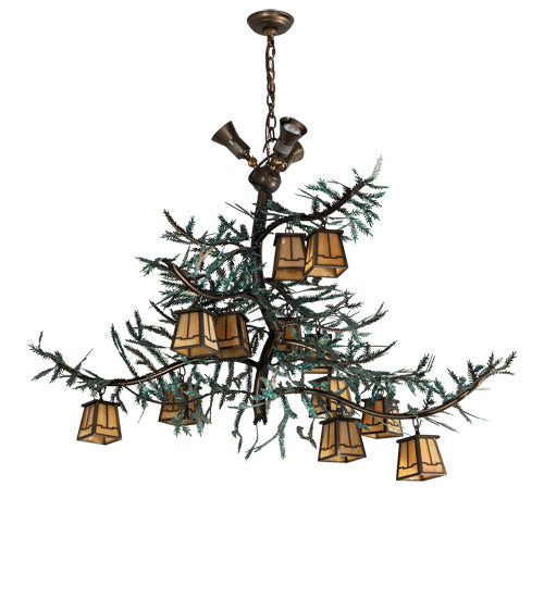Meyda Tiffany Pine Branch 218222 Chandelier Light - Antique Copper