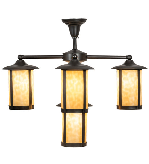 Meyda Tiffany Fulton 218223 Chandelier Light - Craftsman Brown