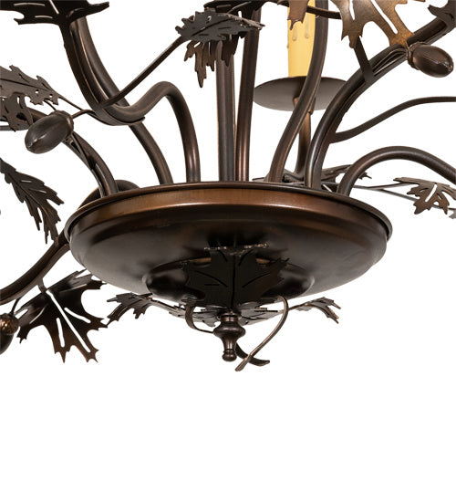Meyda Tiffany Oak Leaf & Acorn 218893 Chandelier Light - Antique Copper
