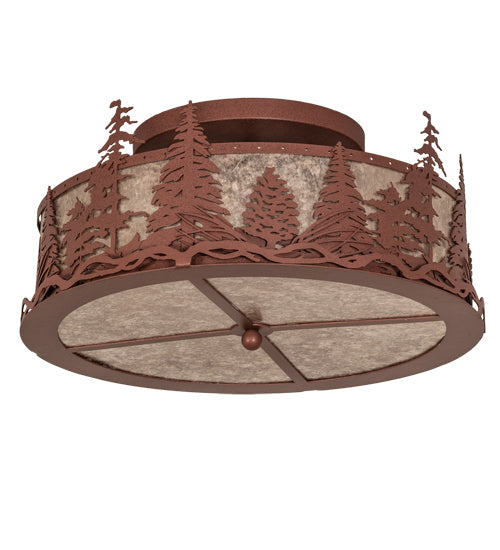 Meyda Tiffany Tall Pines 219183 Ceiling Light - Rust