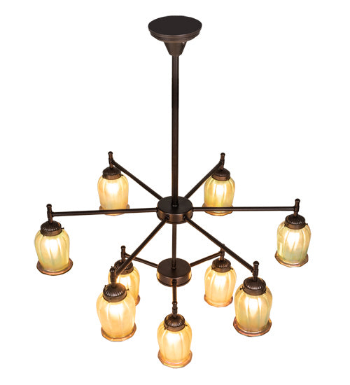 Meyda Tiffany Revival 221336 Chandelier Light - Mahogany Bronze