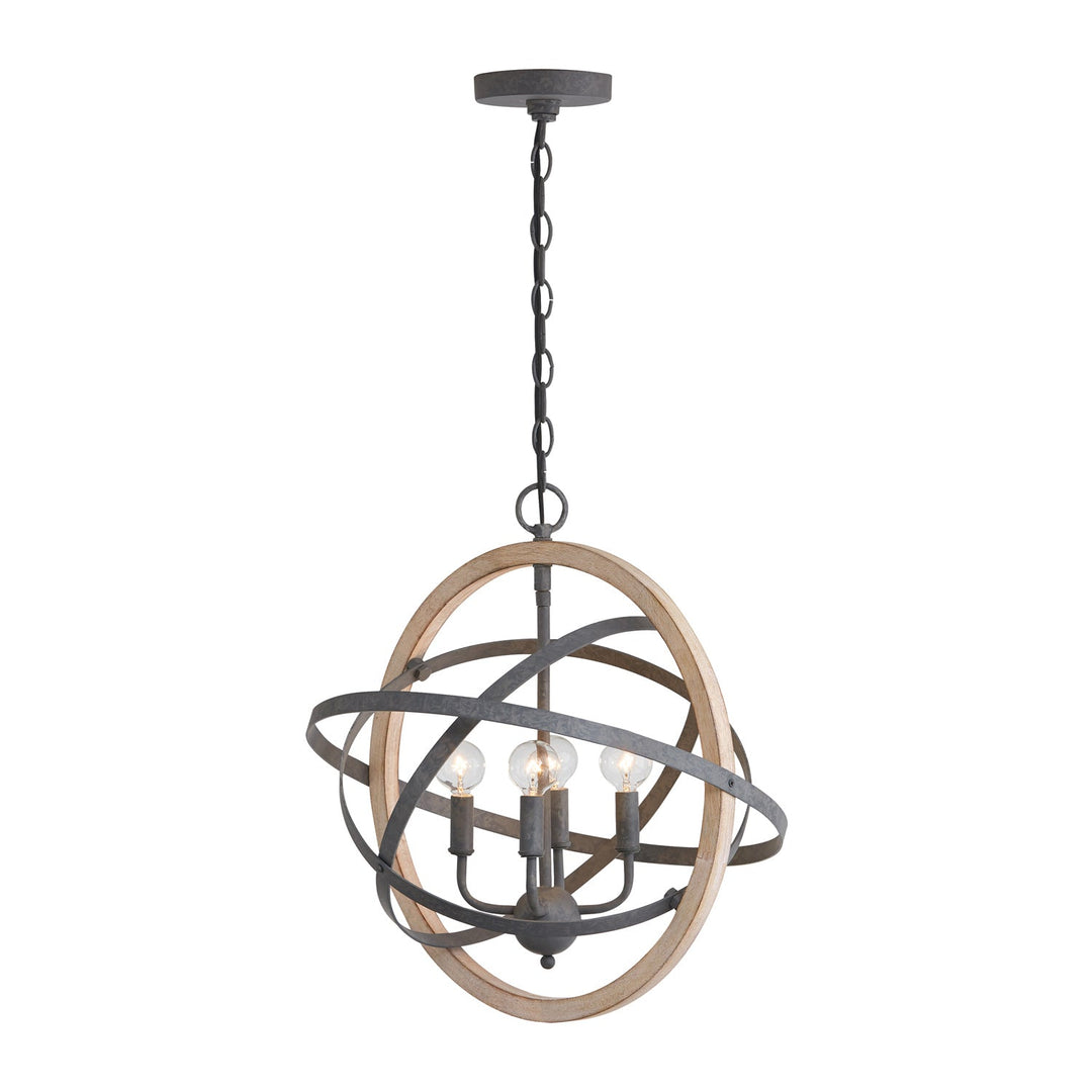 Capital Bluffton 330544IW Chandelier Light - Iron and Wood