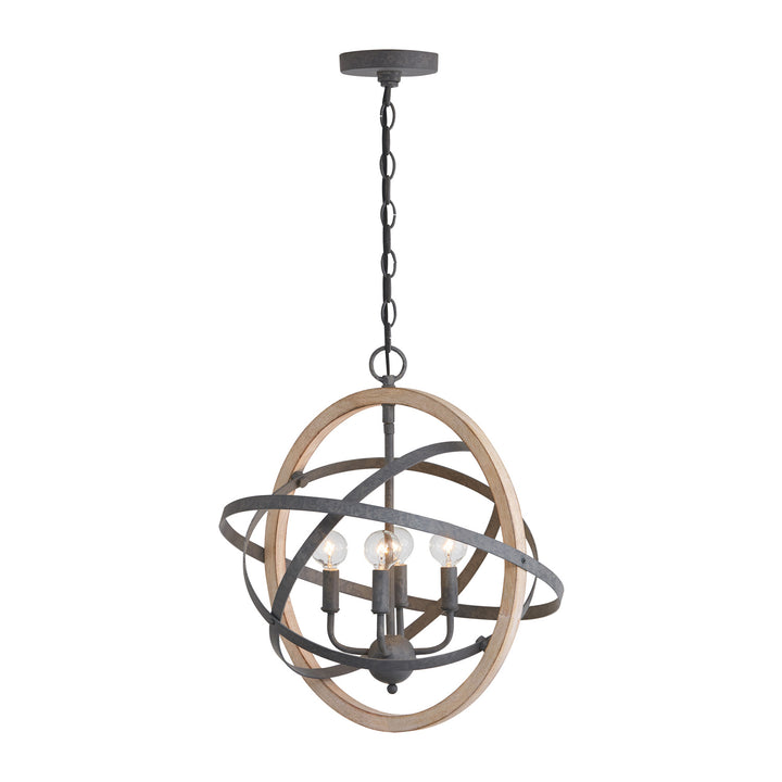 Capital Bluffton 330544IW Chandelier Light - Iron and Wood