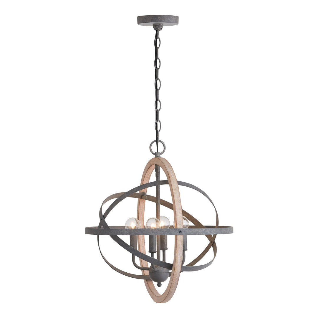 Capital Bluffton 330544IW Chandelier Light - Iron and Wood