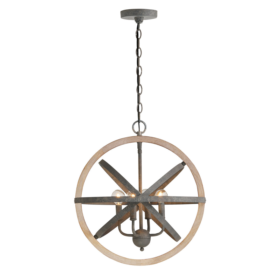 Capital Bluffton 330544IW Chandelier Light - Iron and Wood