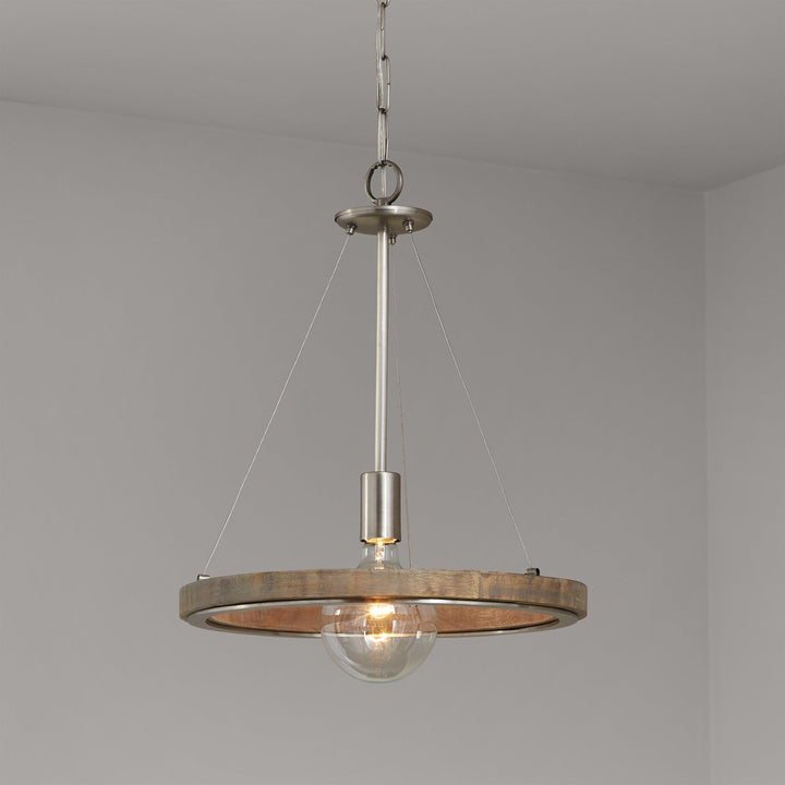 Capital Dunlap 336212GN Pendant Light - Grey Wash and Matte Nickel