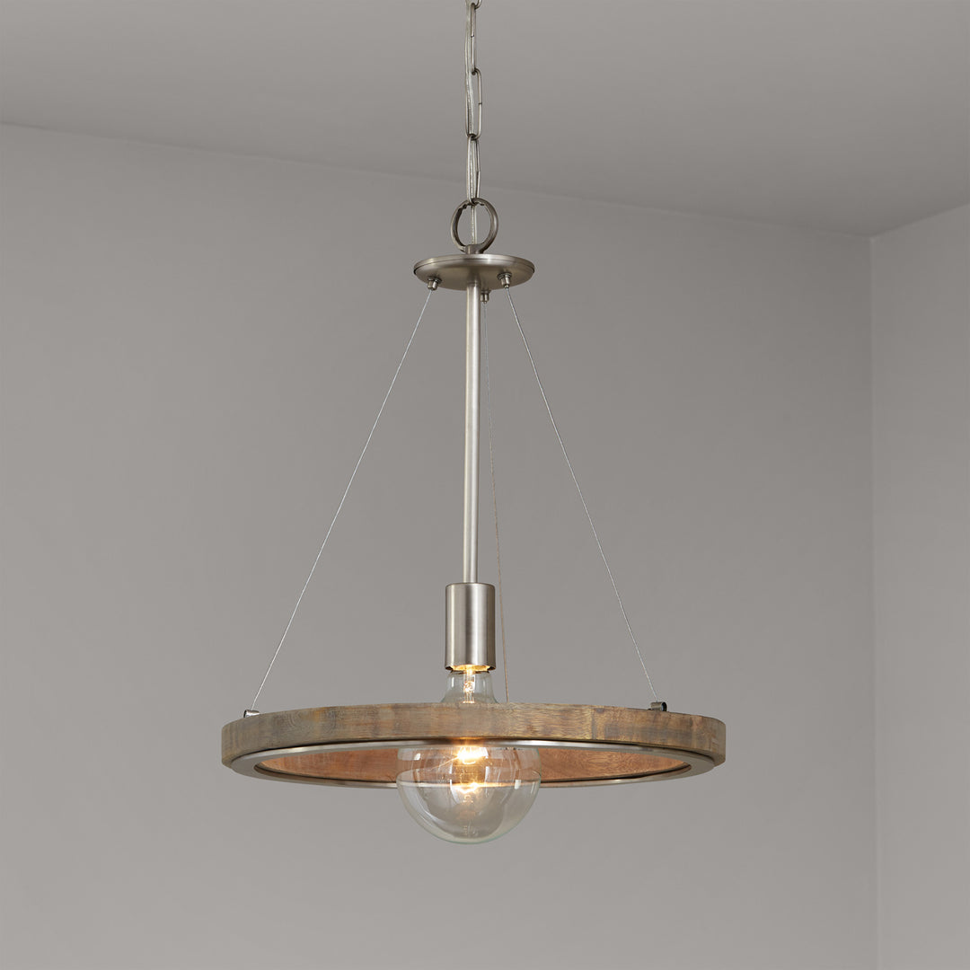 Capital Dunlap 336212GN Pendant Light - Grey Wash and Matte Nickel