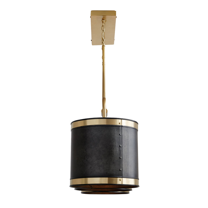 Capital Barrow 835631GB Pendant Light - Galvanized Black and True Brass