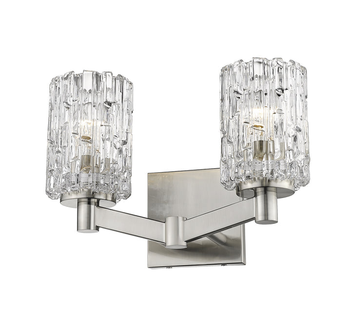 Z-Lite Aubrey 1931-2V-BN Bath Vanity Light 14 in. wide - Brushed Nickel