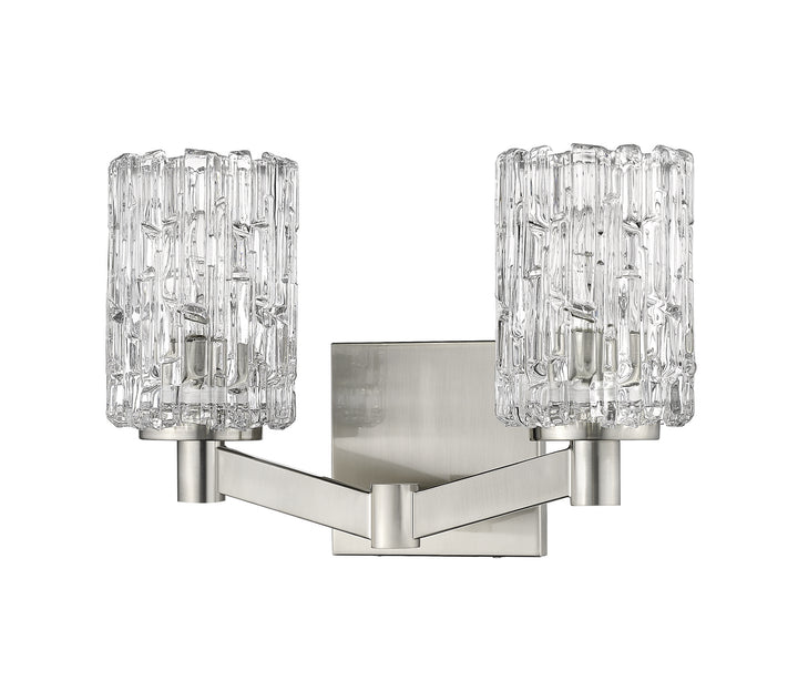 Z-Lite Aubrey 1931-2V-BN Bath Vanity Light 14 in. wide - Brushed Nickel