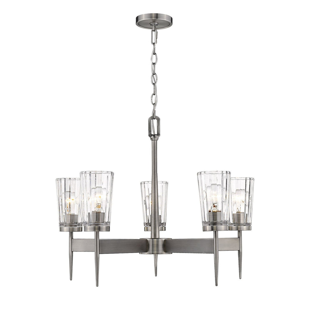 Z-Lite Flair 1932-5AN Chandelier Light - Antique Nickel
