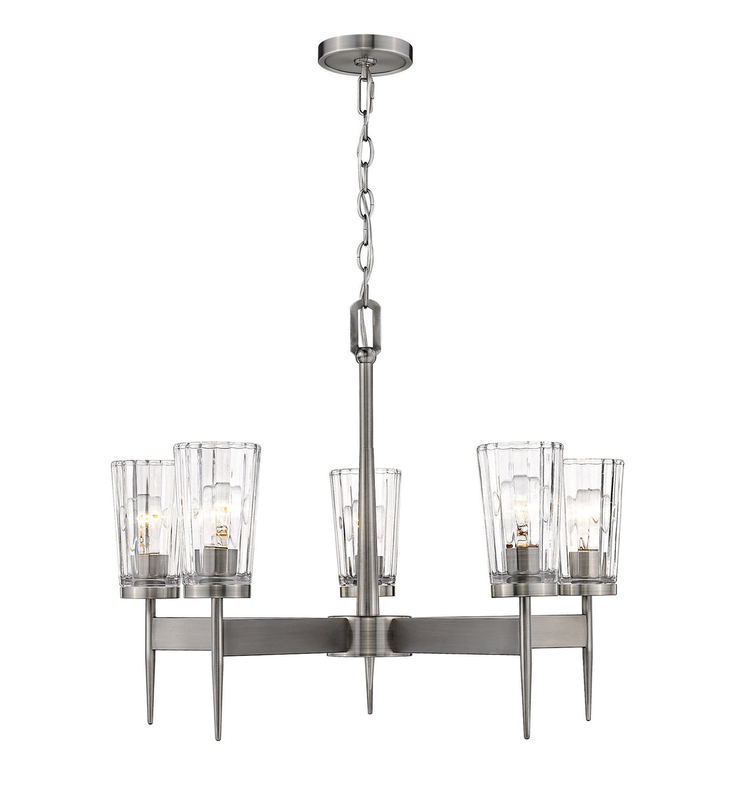 Z-Lite Flair 1932-5AN Chandelier Light - Antique Nickel
