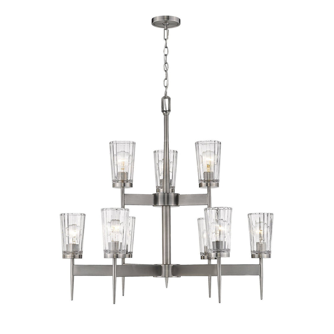 Z-Lite Flair 1932-9AN Chandelier Light - Antique Nickel