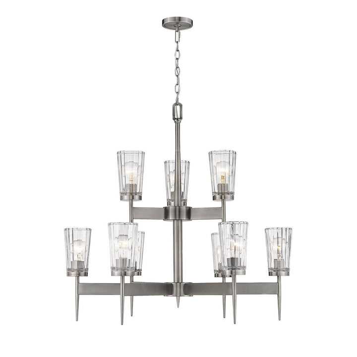 Z-Lite Flair 1932-9AN Chandelier Light - Antique Nickel