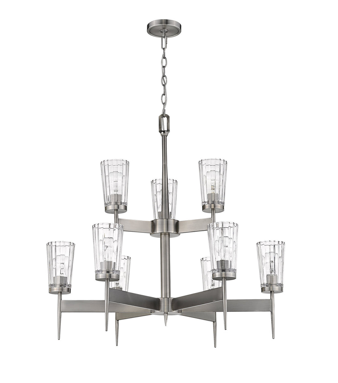 Z-Lite Flair 1932-9AN Chandelier Light - Antique Nickel