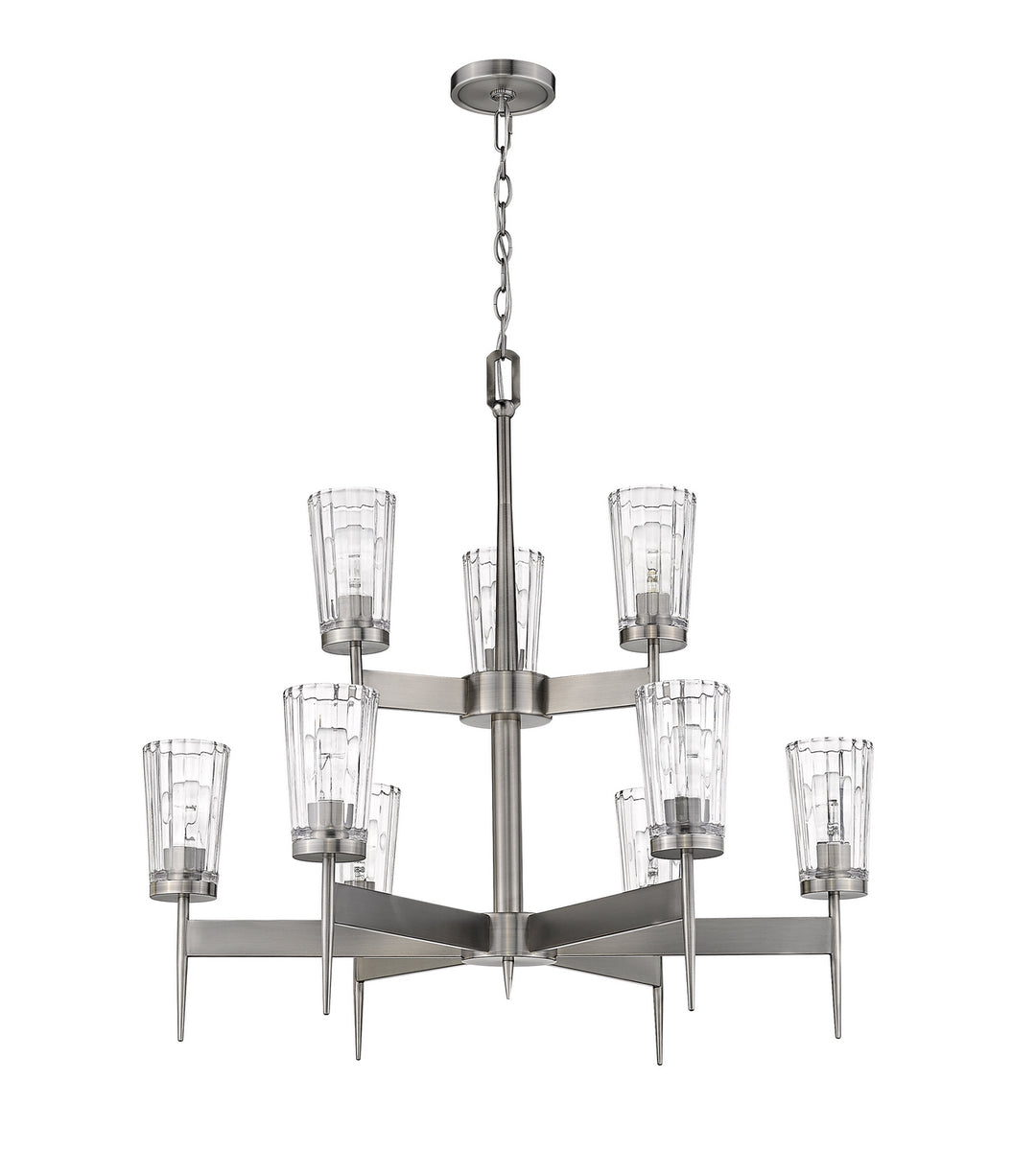 Z-Lite Flair 1932-9AN Chandelier Light - Antique Nickel
