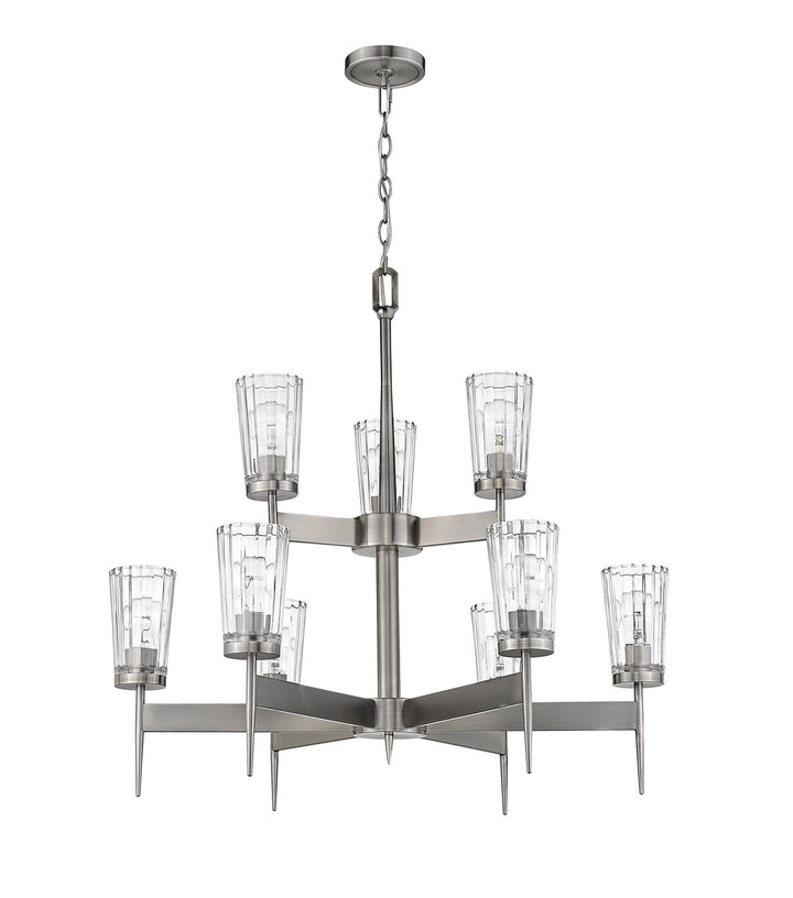Z-Lite Flair 1932-9AN Chandelier Light - Antique Nickel