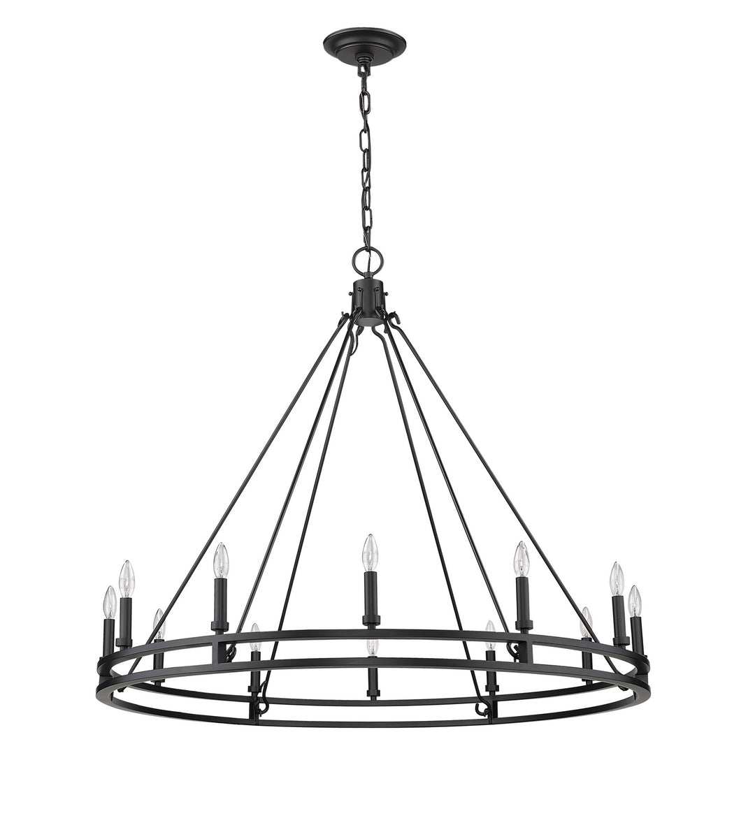 Z-Lite Dennison 4005-12MB Chandelier Light - Matte Black