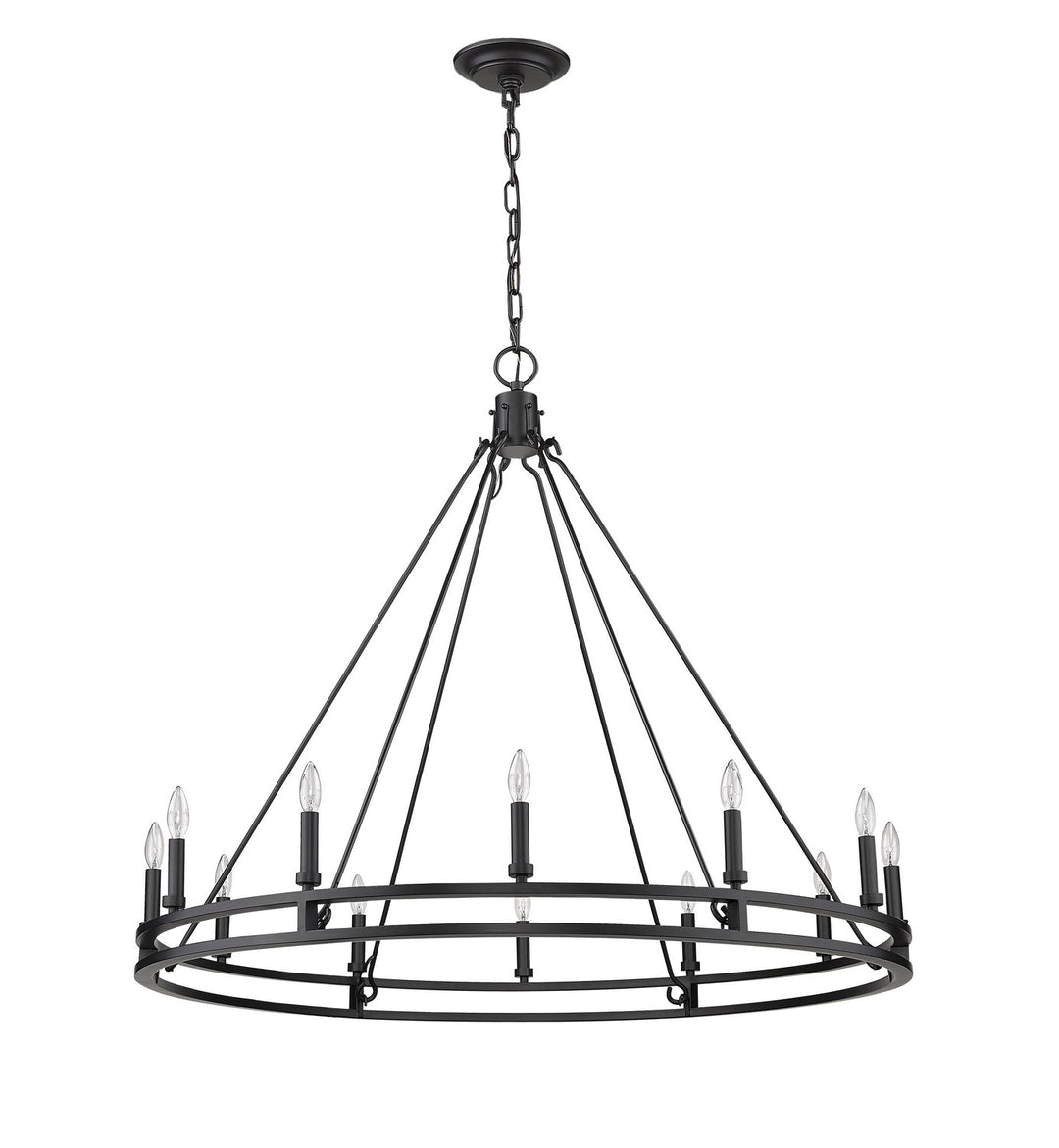 Z-Lite Dennison 4005-12MB Chandelier Light - Matte Black