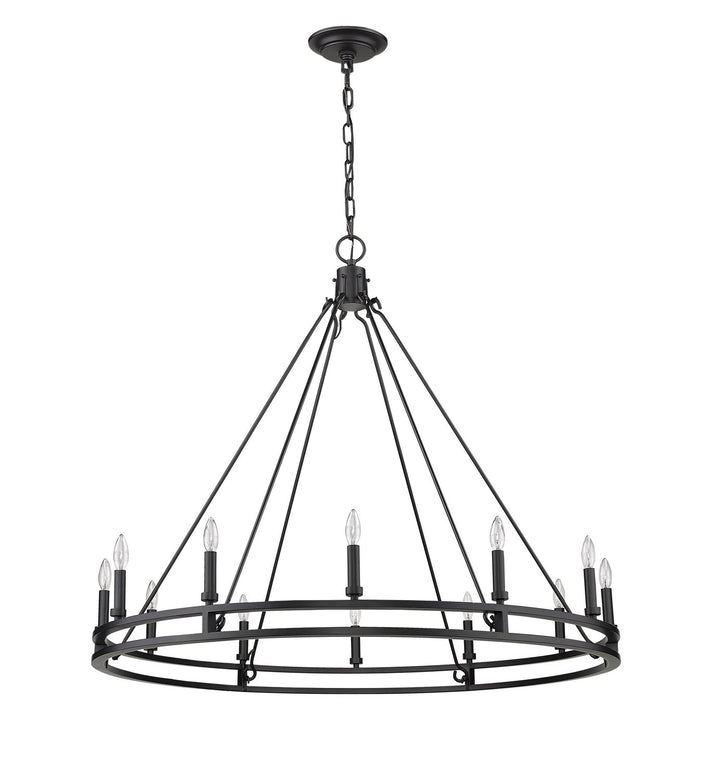 Z-Lite Dennison 4005-12MB Chandelier Light - Matte Black