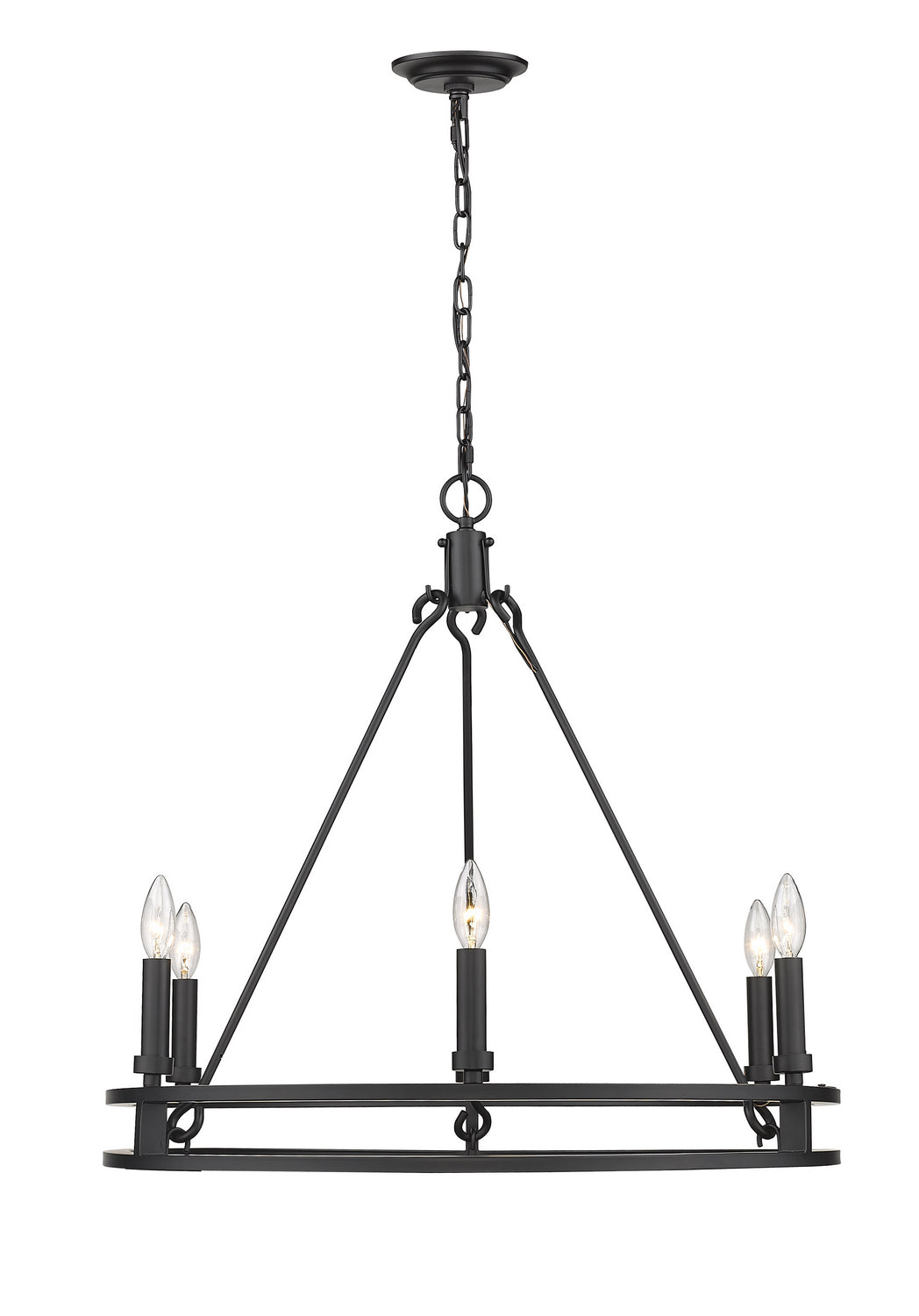 Z-Lite Dennison 4005-6MB Chandelier Light - Matte Black