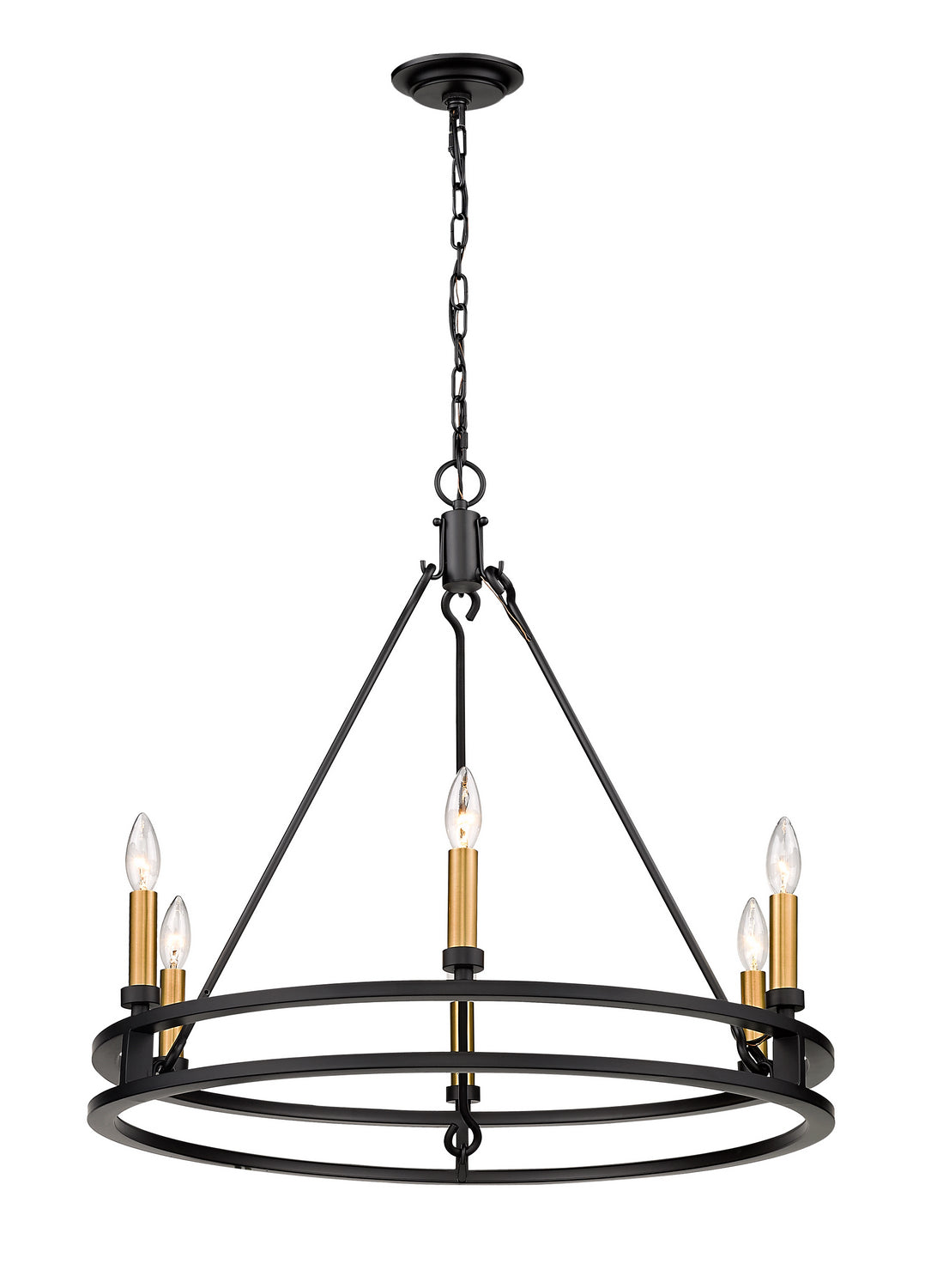 Z-Lite Dennison 4005-6MB Chandelier Light - Matte Black