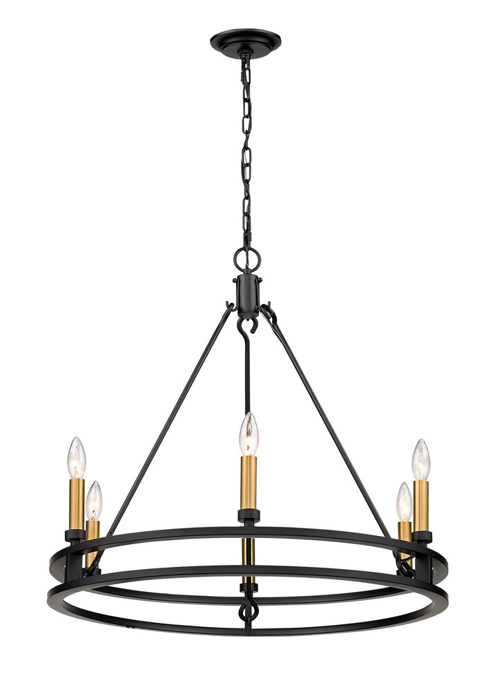 Z-Lite Dennison 4005-6MB Chandelier Light - Matte Black