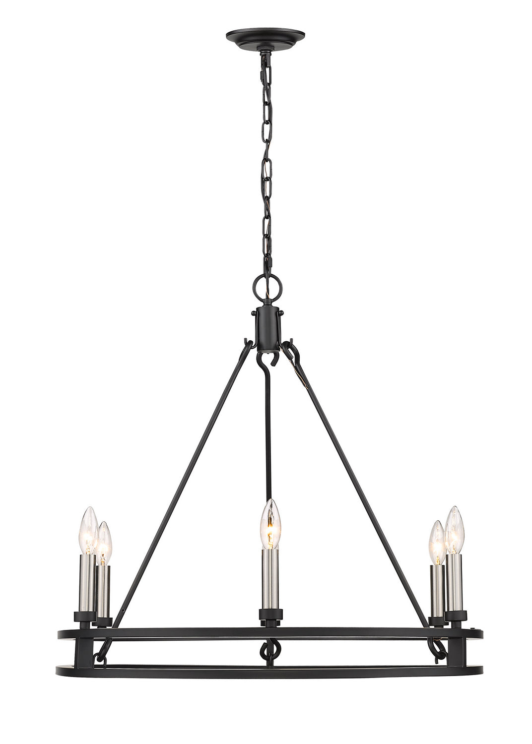 Z-Lite Dennison 4005-6MB Chandelier Light - Matte Black