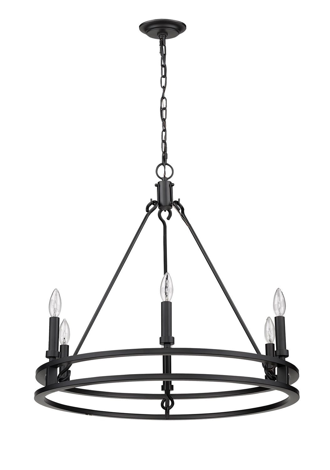 Z-Lite Dennison 4005-6MB Chandelier Light - Matte Black