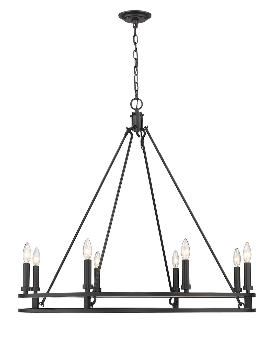 Z-Lite Dennison 4005-8MB Chandelier Light - Matte Black