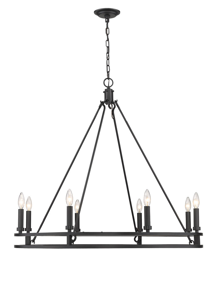Z-Lite Dennison 4005-8MB Chandelier Light - Matte Black