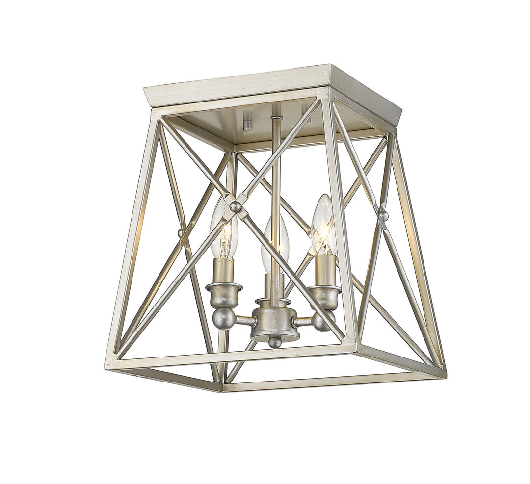 Z-Lite Trestle 447F11-AS Ceiling Light - Antique Silver