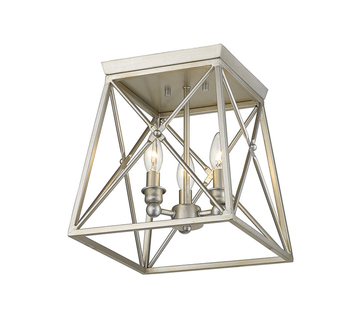 Z-Lite Trestle 447F11-AS Ceiling Light - Antique Silver