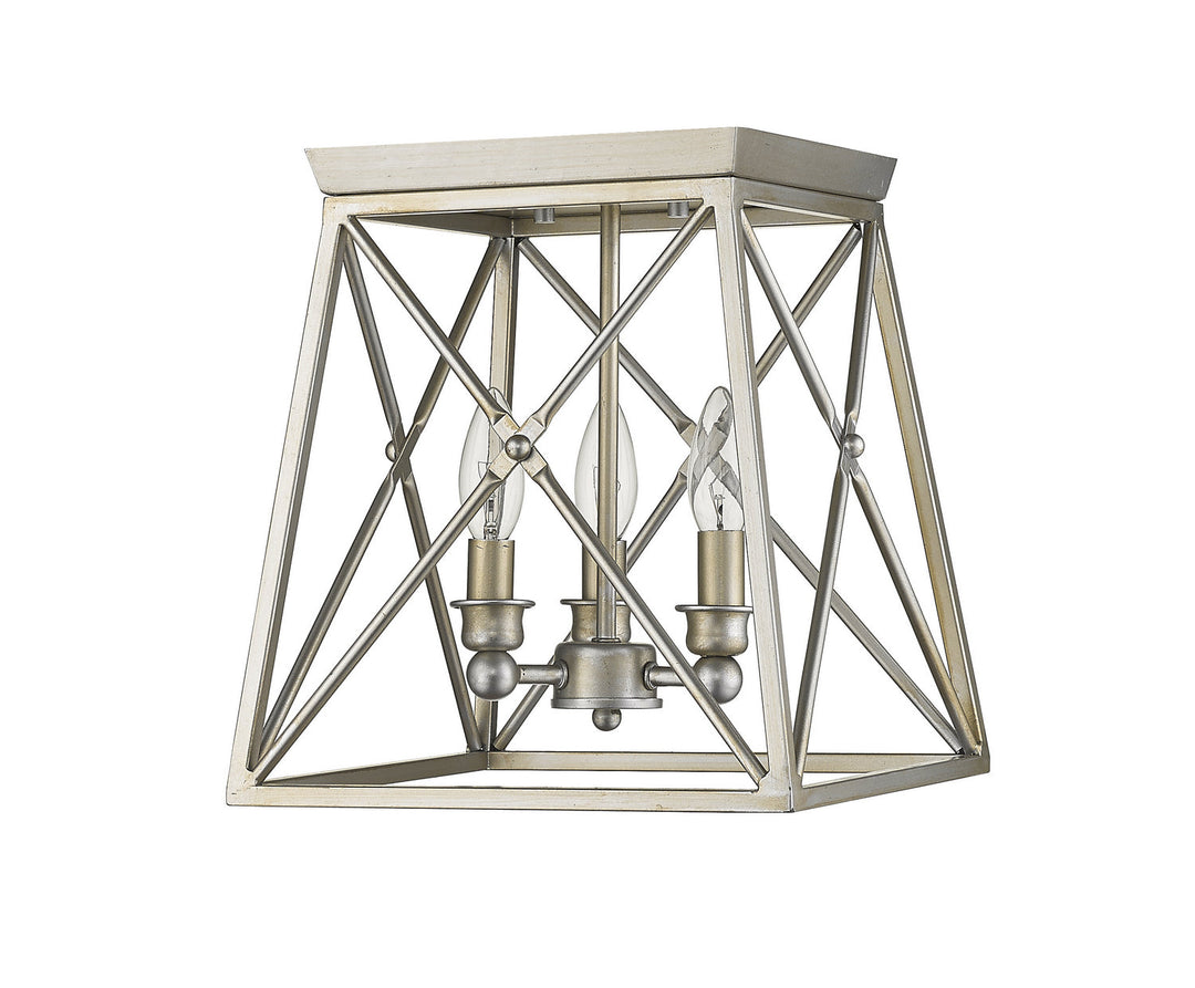 Z-Lite Trestle 447F11-AS Ceiling Light - Antique Silver
