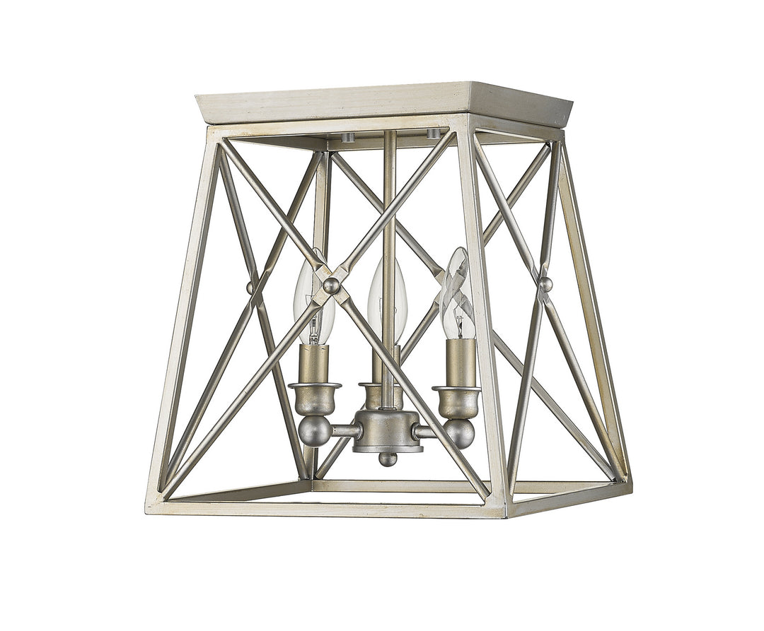 Z-Lite Trestle 447F11-AS Ceiling Light - Antique Silver