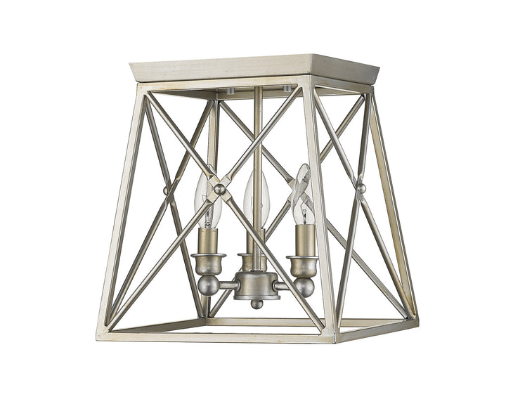 Z-Lite Trestle 447F11-AS Ceiling Light - Antique Silver