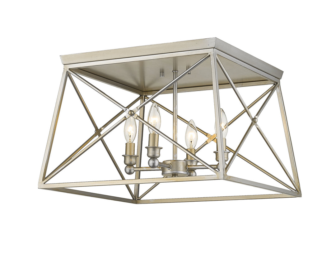 Z-Lite Trestle 447F18-AS Ceiling Light - Antique Silver