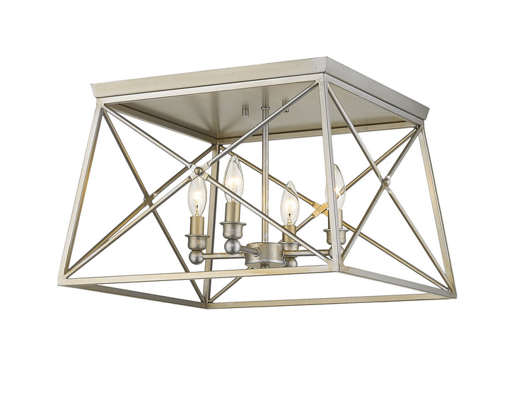 Z-Lite Trestle 447F18-AS Ceiling Light - Antique Silver