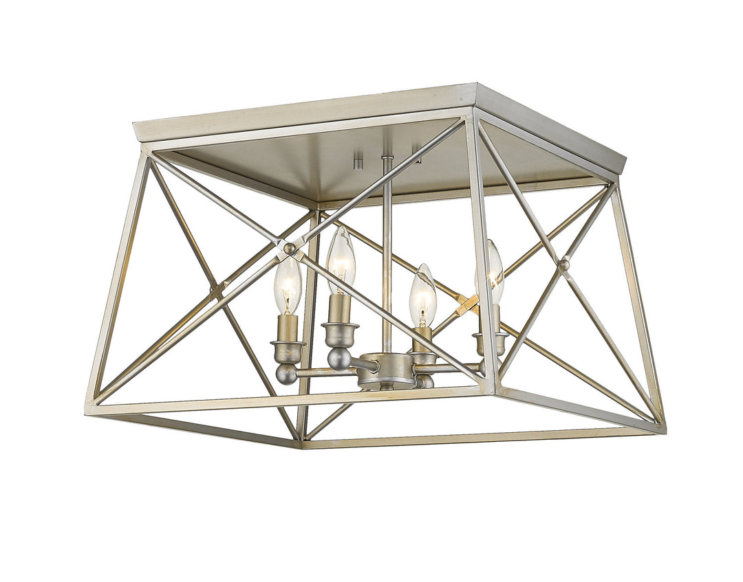 Z-Lite Trestle 447F18-AS Ceiling Light - Antique Silver