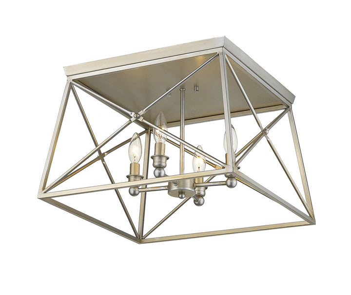 Z-Lite Trestle 447F18-AS Ceiling Light - Antique Silver