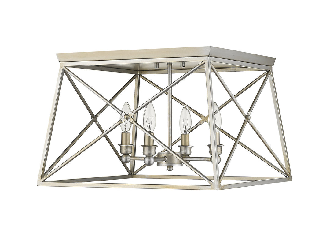 Z-Lite Trestle 447F18-AS Ceiling Light - Antique Silver
