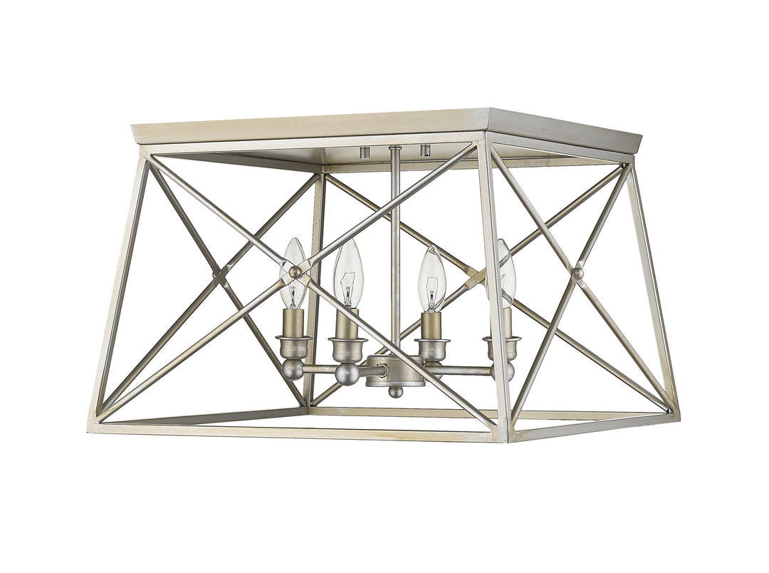 Z-Lite Trestle 447F18-AS Ceiling Light - Antique Silver