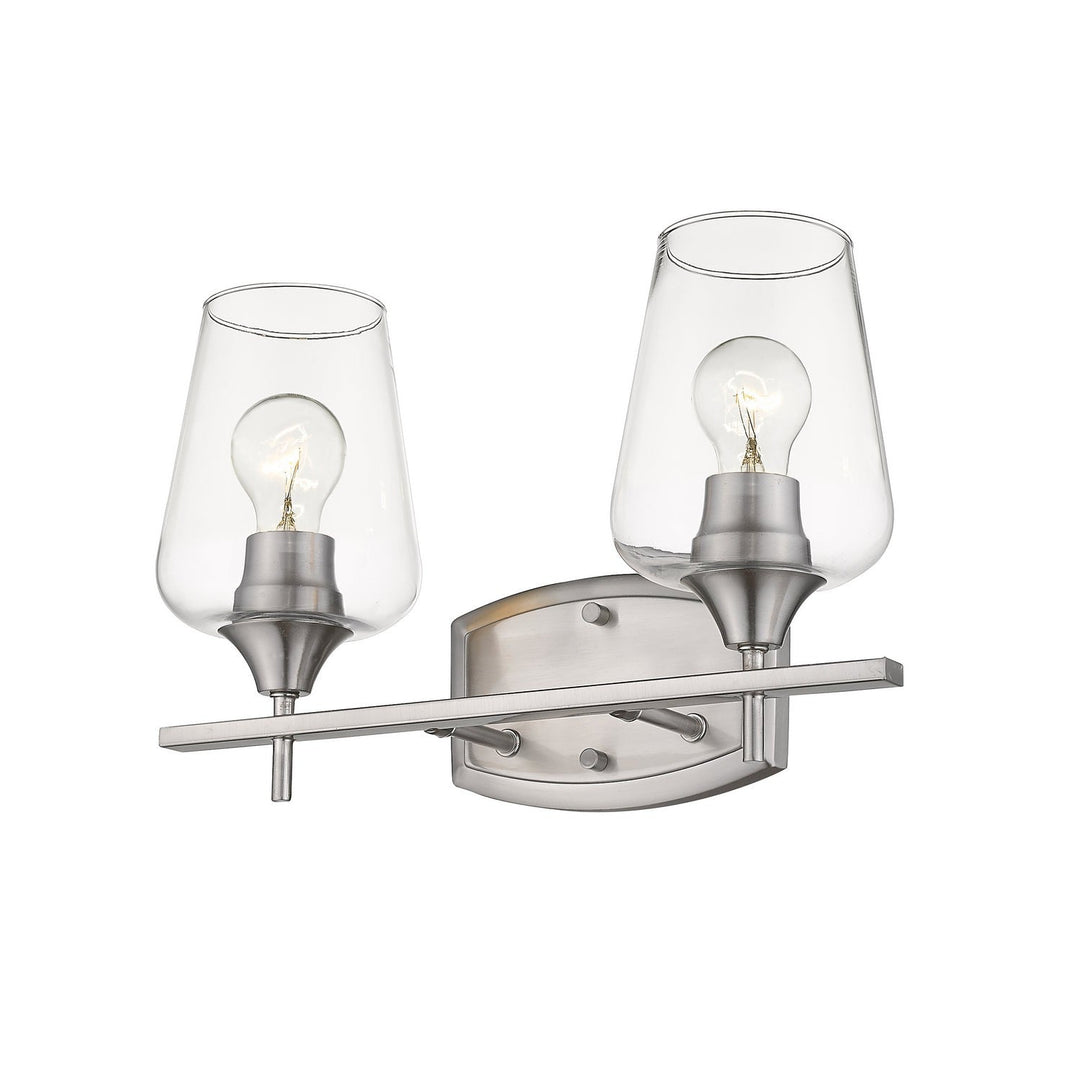 Z-Lite Joliet 473-2V-BN Bath Vanity Light 15 in. wide - Brushed Nickel