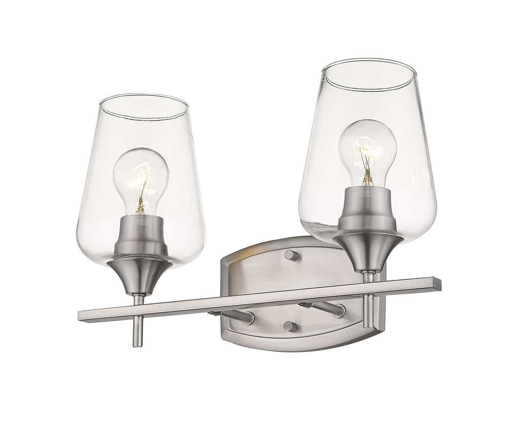 Z-Lite Joliet 473-2V-BN Bath Vanity Light 15 in. wide - Brushed Nickel