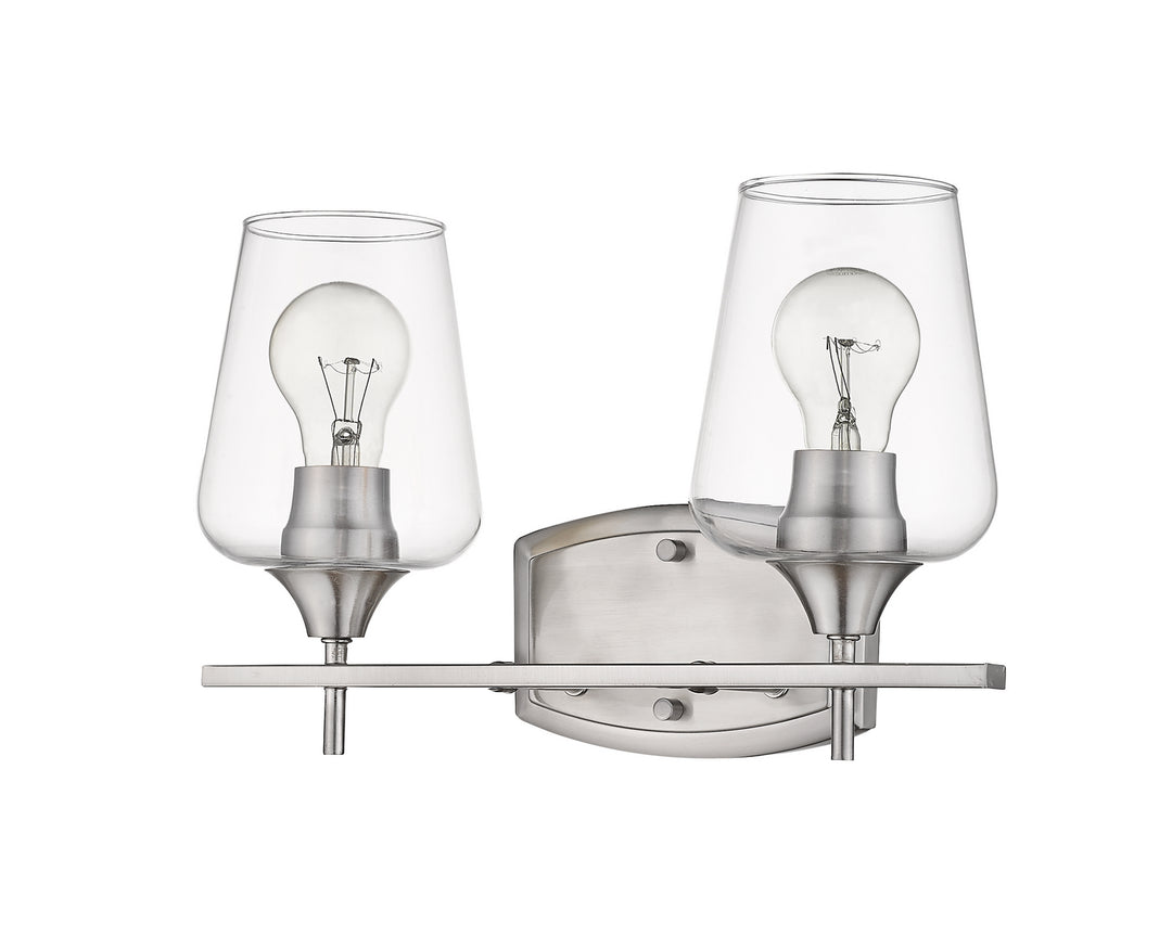 Z-Lite Joliet 473-2V-BN Bath Vanity Light 15 in. wide - Brushed Nickel