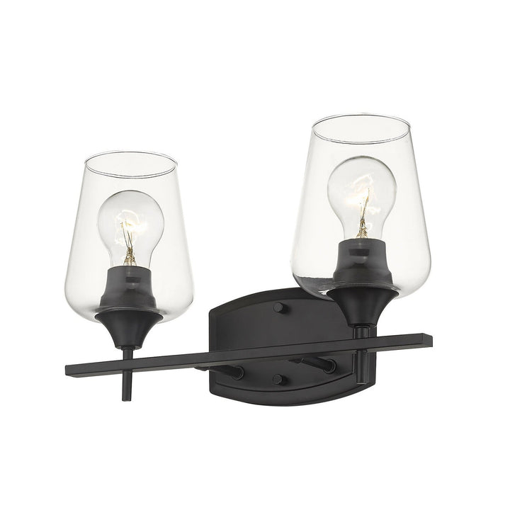 Z-Lite Joliet 473-2V-MB Bath Vanity Light 15 in. wide - Matte Black