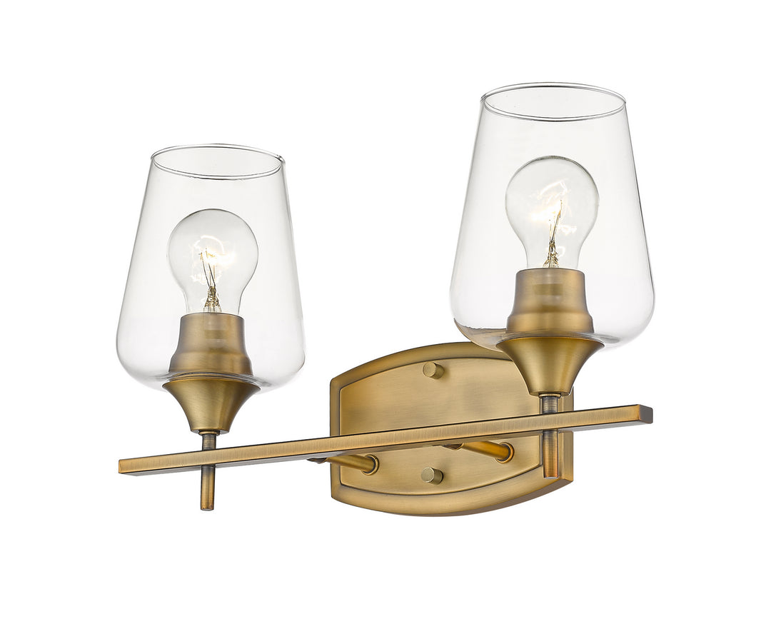 Z-Lite Joliet 473-2V-OBR Bath Vanity Light 15 in. wide - Olde Brass