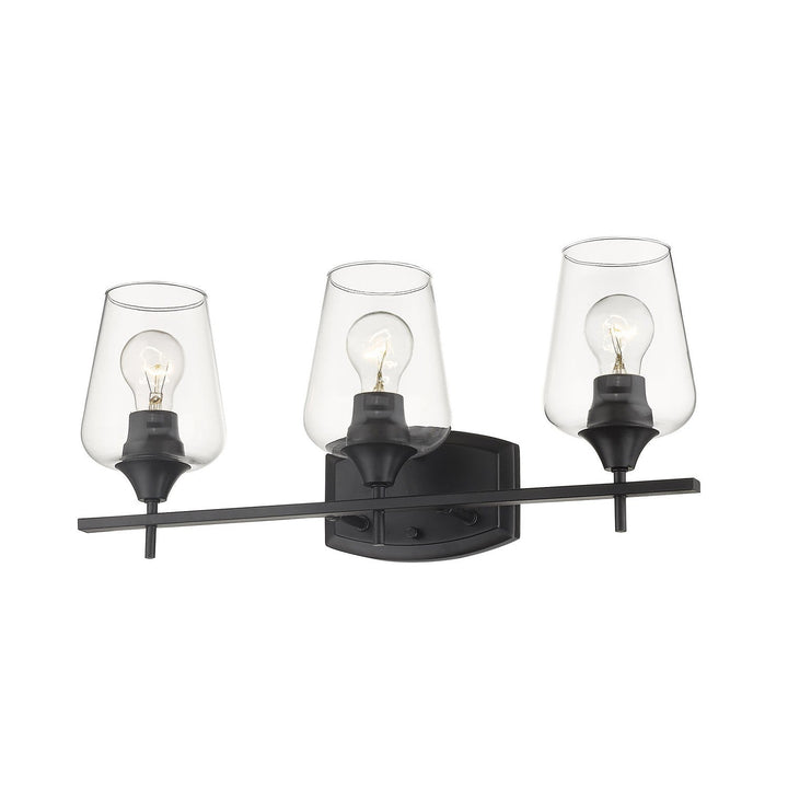 Z-Lite Joliet 473-3V-MB Bath Vanity Light 22 in. wide - Matte Black