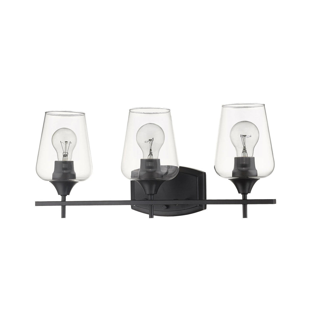 Z-Lite Joliet 473-3V-MB Bath Vanity Light 22 in. wide - Matte Black